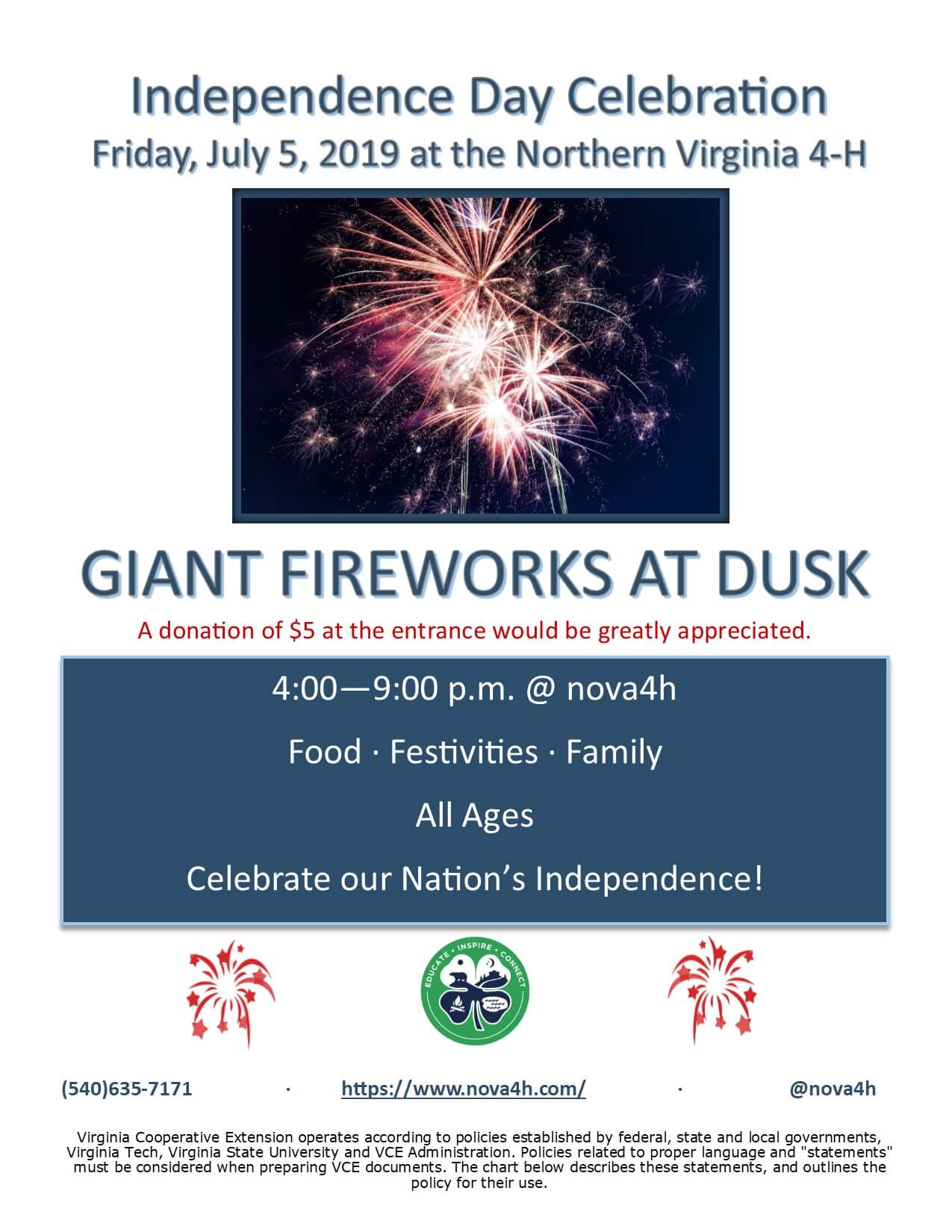 Fireworks 2019 Northern Virginia 4H Center